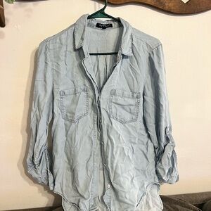 Light Blue Denim Shirt Jacket